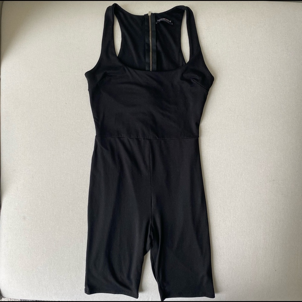 Fashion Nova Black Skintight Romper